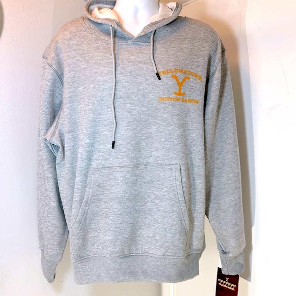 Yellowstone Dutton Fleece Pullover Hoodie LG NWT - Picture 2 of 13